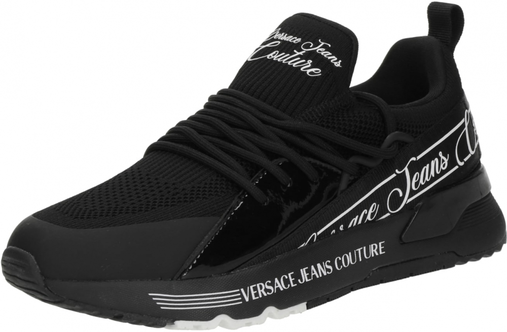 Versace Jeans Couture Nízke tenisky 'Dynamic'  čierna / biela