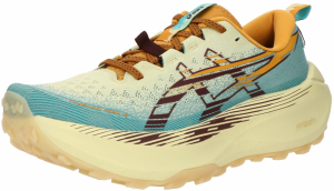 ASICS Bežecká obuv 'Trabuco Max 4'  modrosivá / tmavohnedá / svetložltá / oranžová