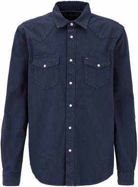 TOMMY HILFIGER Košeľa  tmavomodrá