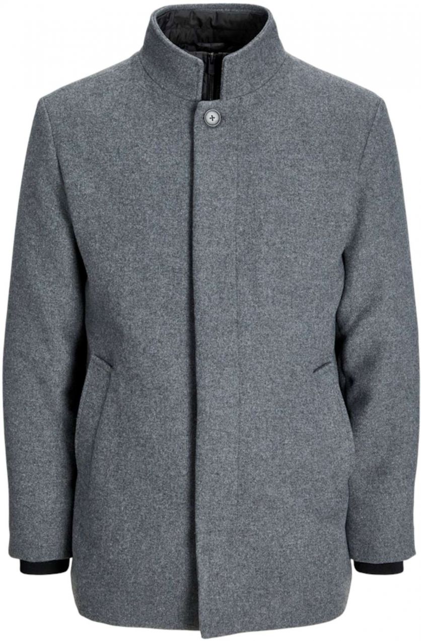 JACK & JONES Prechodný kabát 'JWHDUANE '  sivá melírovaná