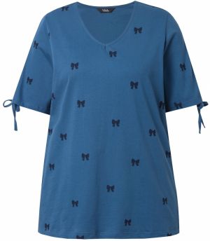 Ulla Popken Tričko  námornícka modrá / zafírová