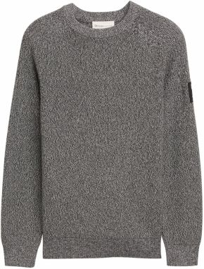 TOM TAILOR DENIM Sveter  čierna melírovaná