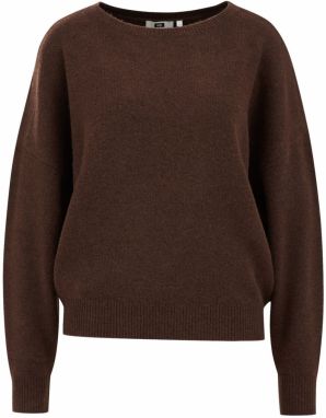 WE Fashion Sveter  tmavohnedá