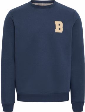 BLEND Mikina 'BHIDO'  béžová / námornícka modrá