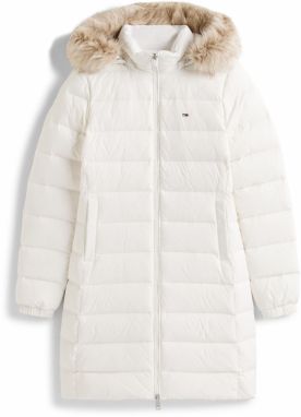 Tommy Jeans Prechodný kabát 'ESSENTIAL'  béžová / biela