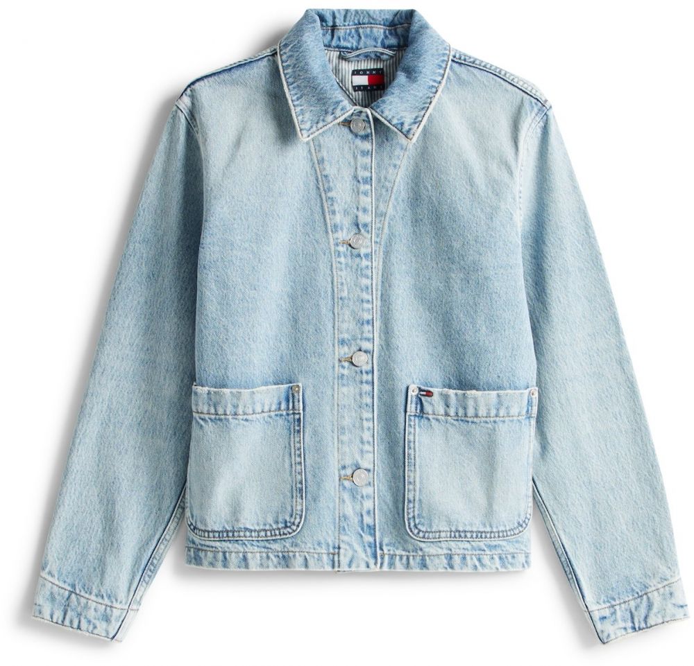 Tommy Jeans Prechodná bunda 'CHORE'  modrá denim