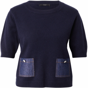 OUI Sveter  modrá denim / tmavomodrá