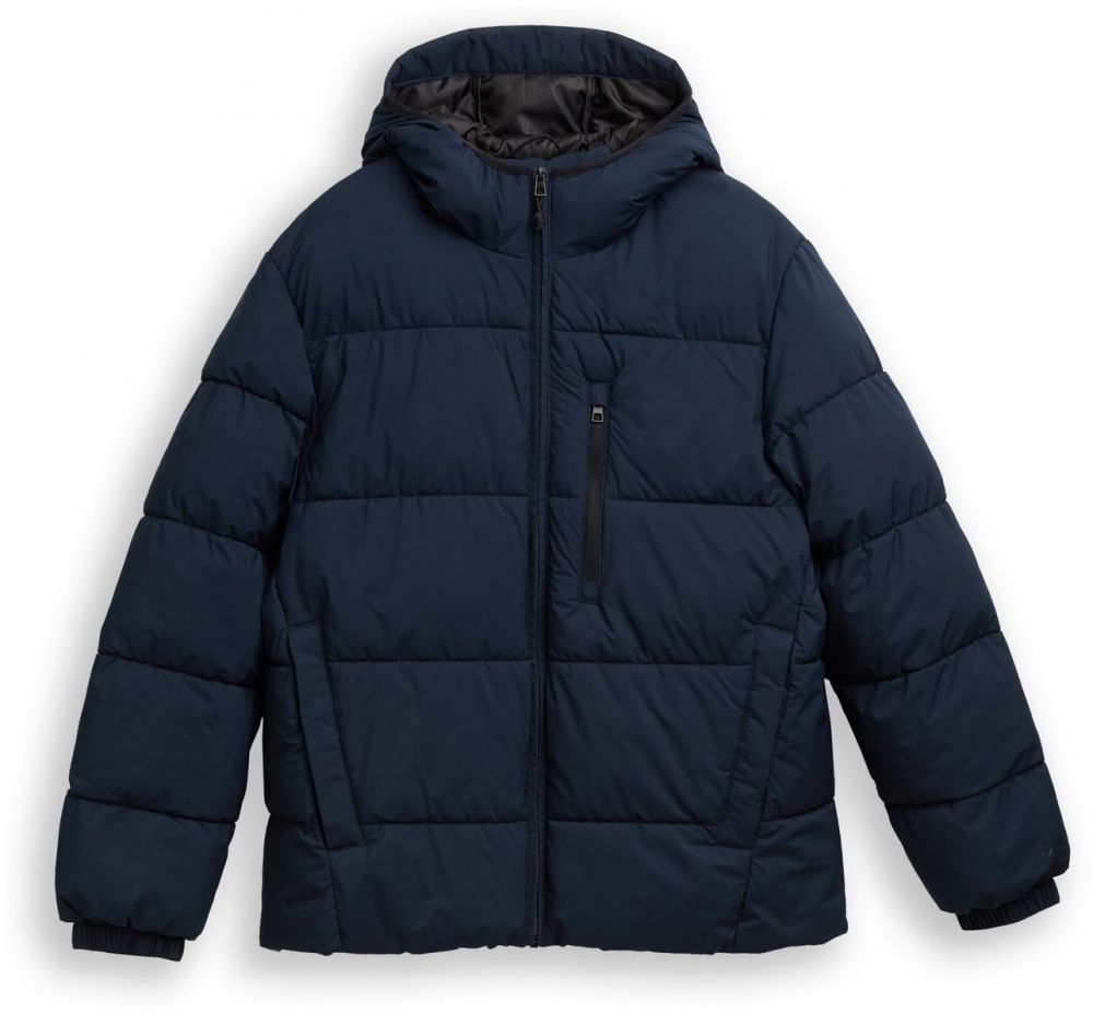 TOM TAILOR DENIM Zimná bunda  tmavomodrá