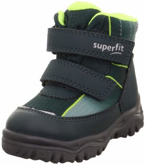 SUPERFIT Čižmy 'Husky+'  neónovo zelená / svetlozelená / tmavozelená / čierna