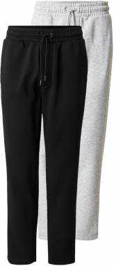JACK & JONES Nohavice 'JPSTKANE BRADLEY'  sivá melírovaná / čierna