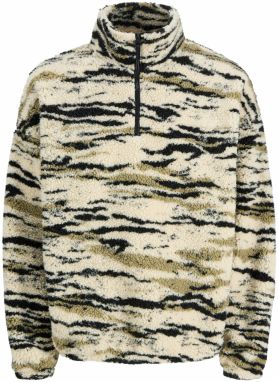 JACK & JONES Sveter  krémová / kaki / čierna