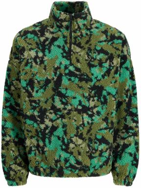 JACK & JONES Sveter  olivová / nefritová / pastelovo zelená / čierna