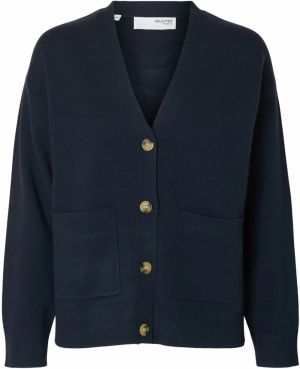 SELECTED Kardigán 'SLFKAMMA'  zafírová