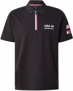 TOMMY HILFIGER Tričko  čierna / biela