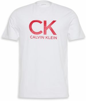 Calvin Klein Jeans Tričko  červená / biela