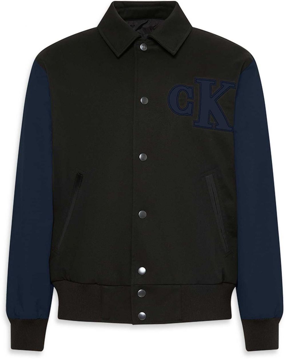Calvin Klein Jeans Prechodná bunda  tmavomodrá / čierna