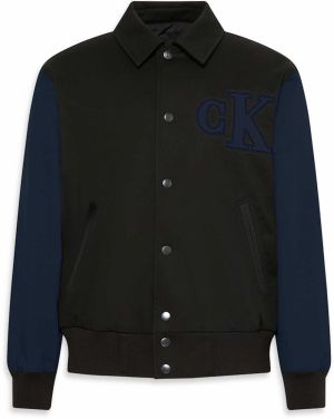 Calvin Klein Jeans Prechodná bunda  tmavomodrá / čierna