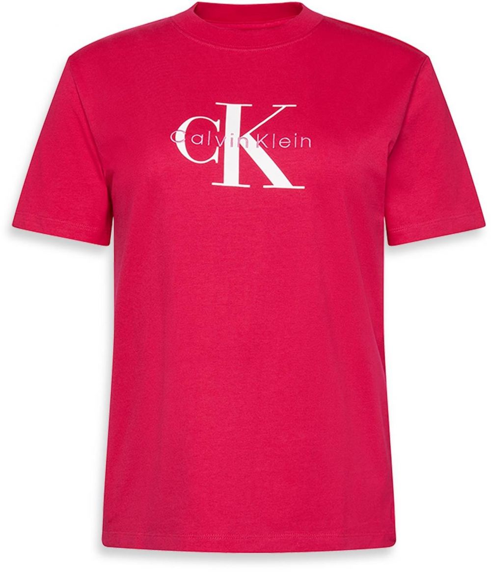 Calvin Klein Jeans Tričko 'Classic'  ružová / červená / biela