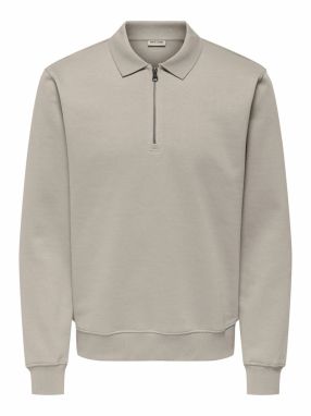 Only & Sons Mikina 'ONSABBOTT'  striebornosivá