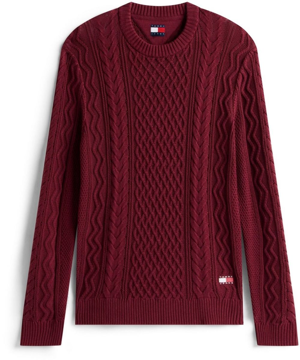 Tommy Jeans Sveter  červená