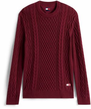 Tommy Jeans Sveter  červená
