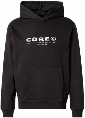 JACK & JONES Mikina 'JCOSTANCE'  čierna / biela