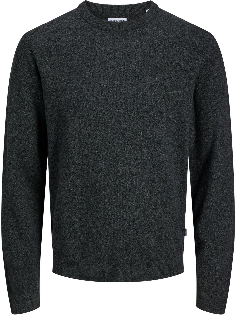 JACK & JONES Sveter 'JJEPERFECT'  čierna melírovaná