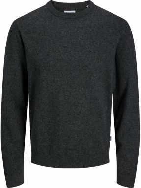 JACK & JONES Sveter 'JJEPERFECT'  čierna melírovaná