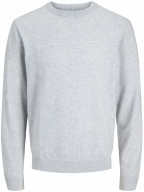 JACK & JONES Sveter 'JJEPERFECT'  svetlosivá