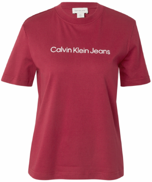 Calvin Klein Jeans Tričko  červená / biela