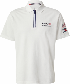 TOMMY HILFIGER Tričko 'SAIL GP'  nebielená / námornícka modrá / červená / čierna