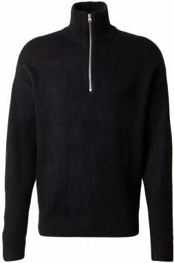 JACK & JONES Sveter 'JJESOHO OLLIE'  čierna
