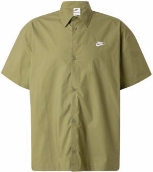Nike Sportswear Košeľa 'CLUB'  olivová / biela