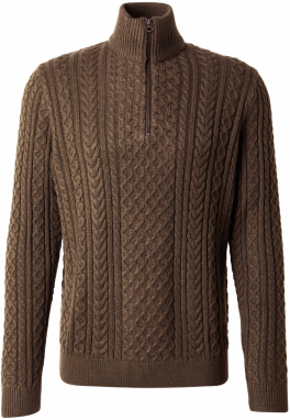 JACK & JONES Sveter 'JPRBLUSEAN'  olivová