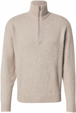 JACK & JONES Sveter 'JJESOHO OLLIE'  béžová melírovaná
