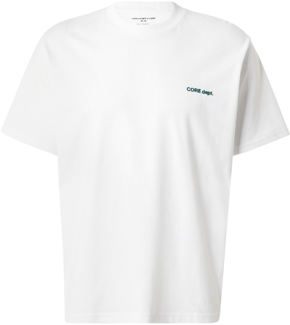 JACK & JONES Tričko 'JCOMOTION'  zelená / čierna / biela