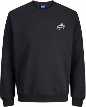 JACK & JONES Mikina 'JORMARKET'  žltá / zelená / čierna / biela