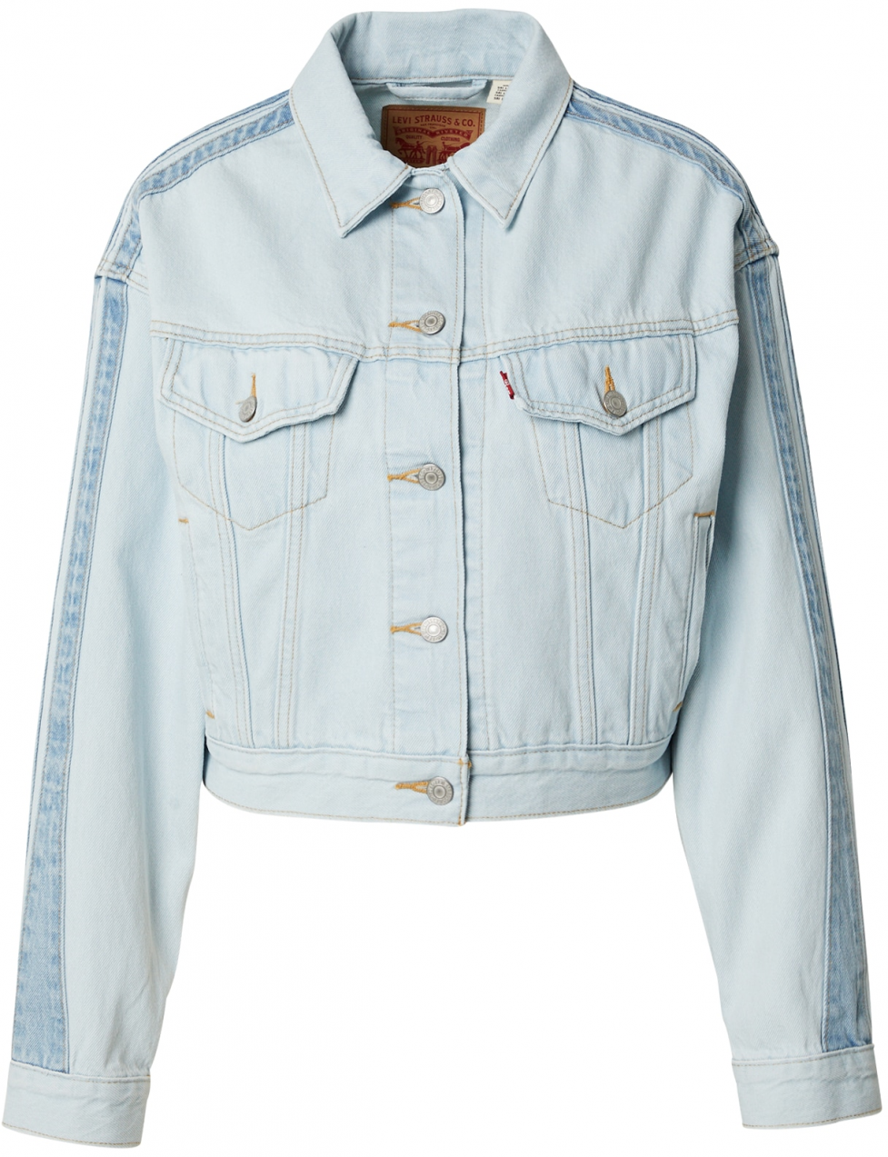 LEVI'S ® Prechodná bunda 'Shrunken 90's Stripe Trucker Jacket'  svetlomodrá