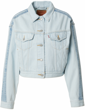 LEVI'S ® Prechodná bunda 'Shrunken 90's Stripe Trucker Jacket'  svetlomodrá