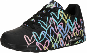 SKECHERS Nízke tenisky 'Uno-Spread the Love'  vodová / mätová / ružová / čierna