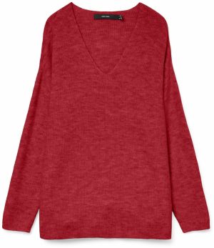 VERO MODA Sveter 'VMLefile'  čerešňová