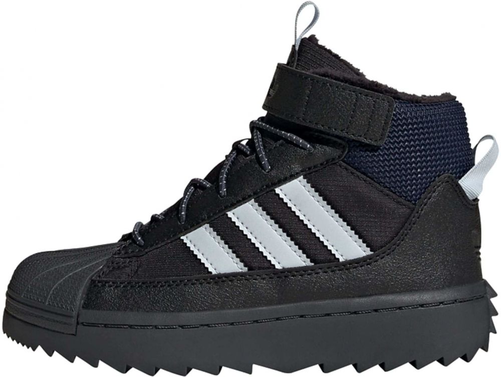 ADIDAS ORIGINALS Snehule 'Superstar'  tmavomodrá / striebornosivá / čierna