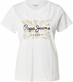 Pepe Jeans Tričko 'Babu'  námornícka modrá / trstinová / biela