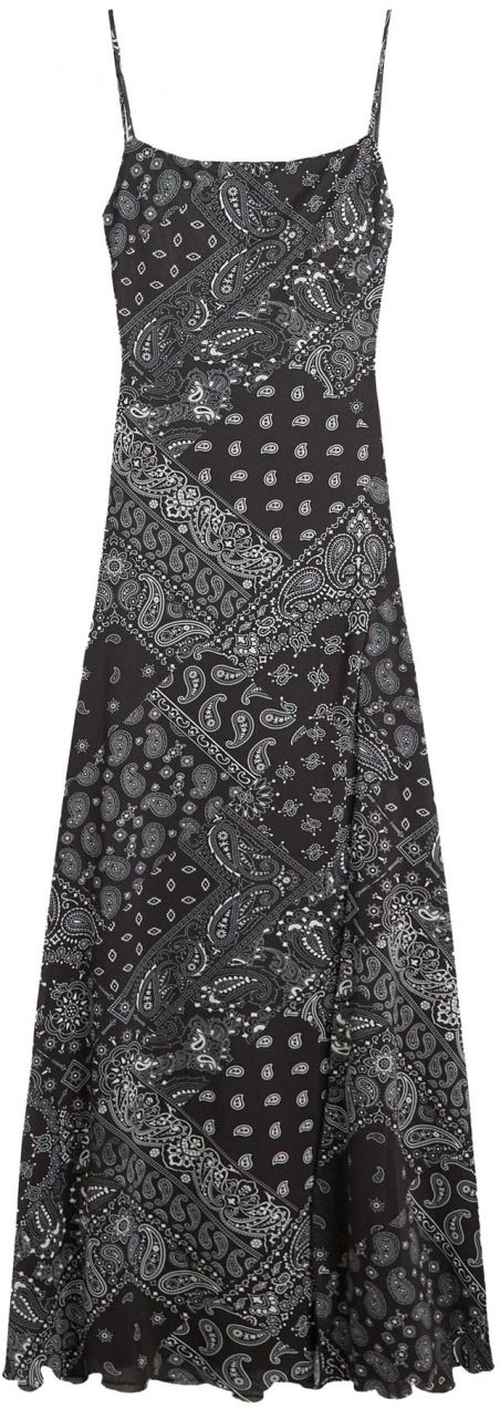 Bershka Letné šaty  sivá / čierna / biela