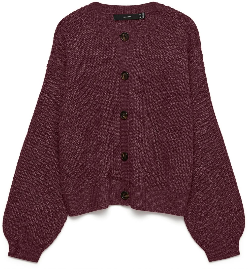 VERO MODA Kardigán 'VMLea'  burgundská