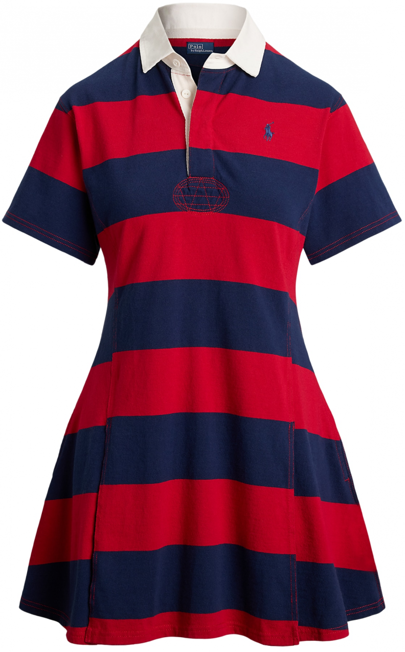 Polo Ralph Lauren Šaty  tmavomodrá / červená / biela