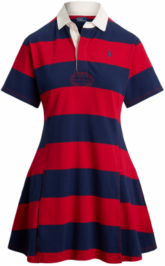 Polo Ralph Lauren Šaty  tmavomodrá / červená / biela