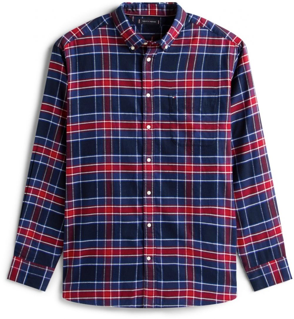 Tommy Hilfiger Big & Tall Košeľa  námornícka modrá / krvavo červená / biela