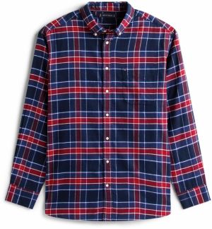 Tommy Hilfiger Big & Tall Košeľa  námornícka modrá / krvavo červená / biela