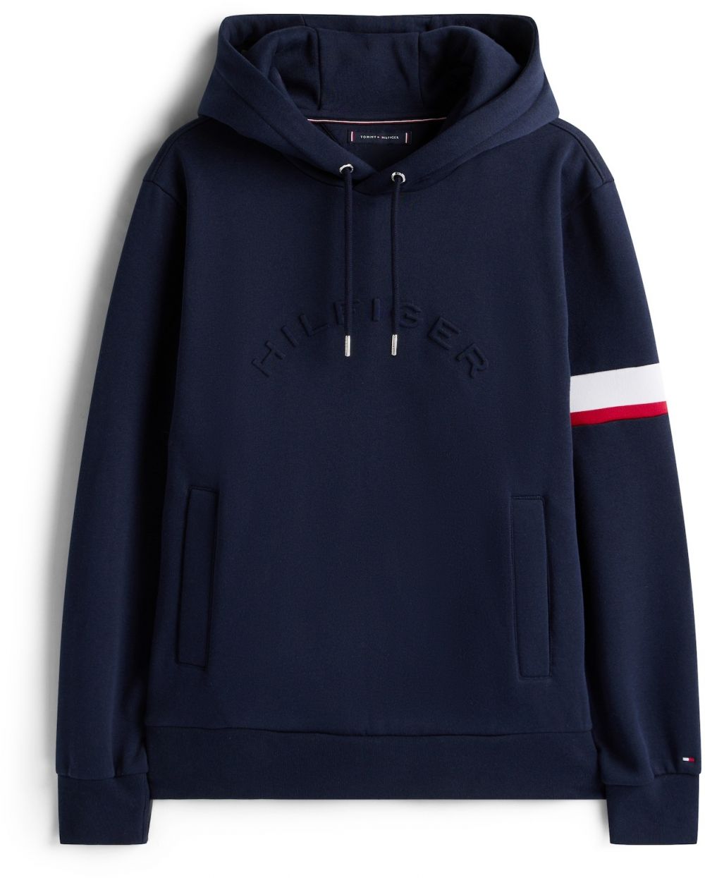 TOMMY HILFIGER Mikina  námornícka modrá / červená / biela
